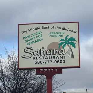 sign for the middle east of the midwest