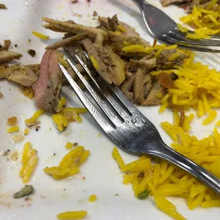 Not much left of juicy chicken