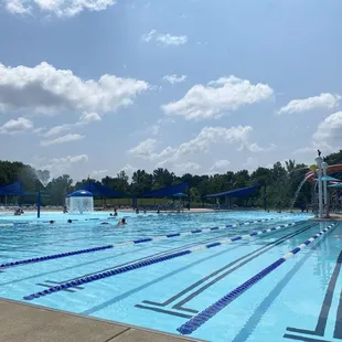The pool area.  It was very nicely monitored by several lifeguards.
