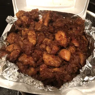 Fried chicken in chili sauce