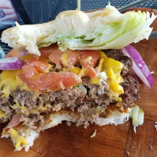 Smash burger (w 2 patties) was tasty and filling