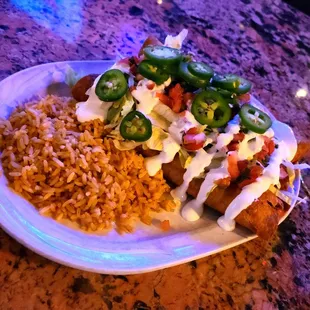 Weekly Special - Southwest Chicken and Potato Flautas. Loved it &amp; really appreciated the freshly-sliced  jalapeños!