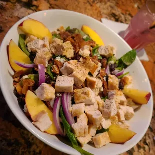 Salad Special: Chicken Pecan Spinach Salad -- loved it!