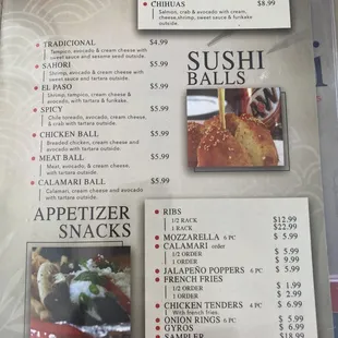Menu on 4/17/20