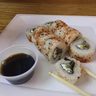 Good sushi, great wings!