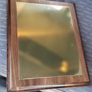 Plaque base that was to be reused.