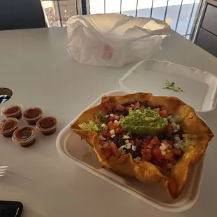 Beef taco salad