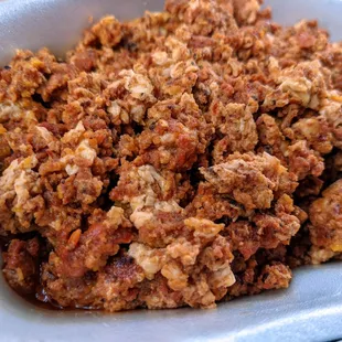 a close up of a plate of food