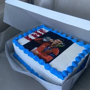 a cake in a box