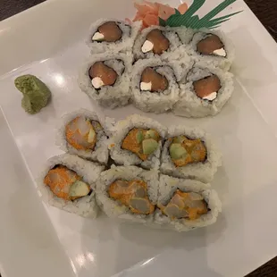 Creamy Scallop Maki, Bagel Maki