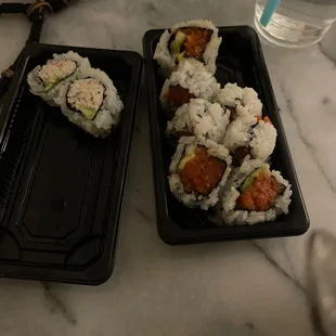 This was their sloppily prepared spicy tuna!