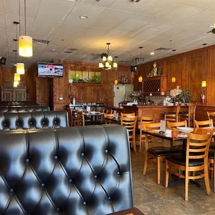 the interior of the restaurant