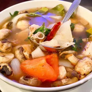 Tom Yum Pok Tak Soup - seafood