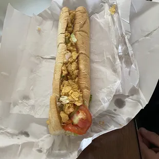 Large shrimp poboy $7.99