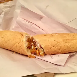 Saia&apos;s shrimp poboy