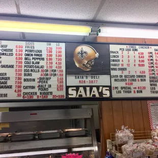 Saia&apos;s Menu