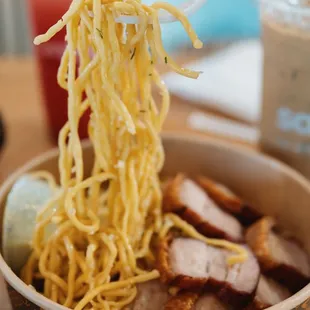 Pork Belly Garlic Noodles