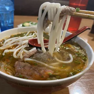 SP2 Bun Bo Hue - so good! Nice spice and soup was hot the whole meal