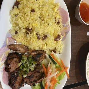 Fried rice &amp; chicken