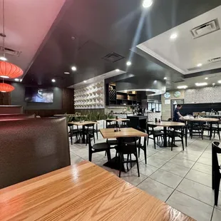 the interior of a restaurant