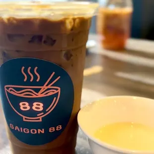Hazelnut Coffee -- extra condensed milk