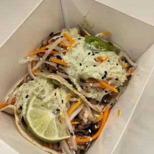 Banh mi chicken tacos