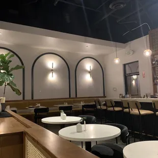 seating and bar