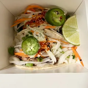 Bahn mi tacos - so good!