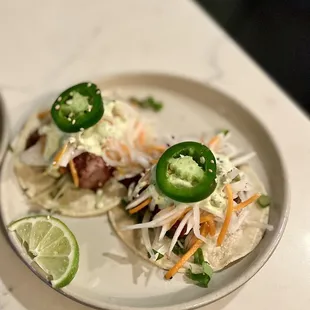 Pork Banh Mi Tacos. Good!