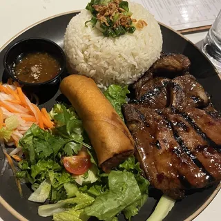 Pork Chop Rice Plate