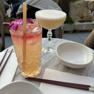 Asian inspired drinks! Fantastic