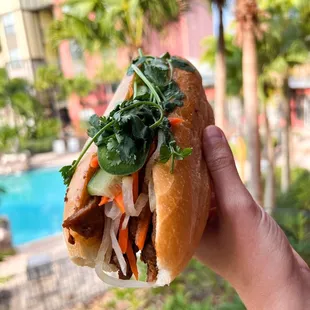 Beef bahn mi