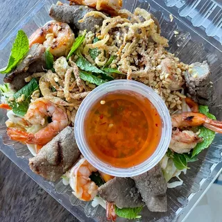 A9. BBQ Beef and Shrimp Salad
