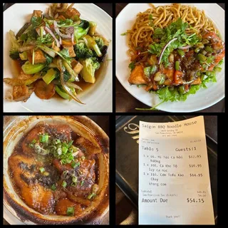 96. Grill Salmon with Garlic Noodle