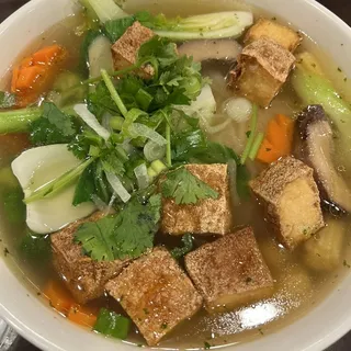 115. Large Tofu and Vegetable Broth with Rice Noodle