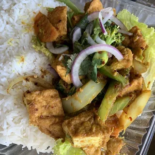 118. Sauteed Lemon Grass Tofu with Rice