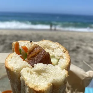 Banh mi with pork belly