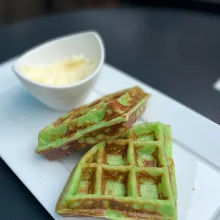waffles, food