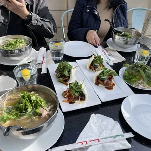 Pho and beef sliders