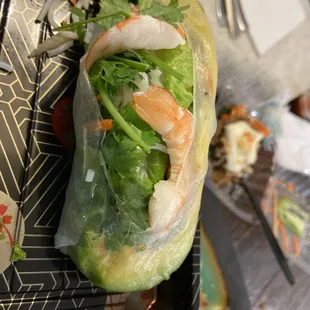 Shrimp and Avocado SpringRolls