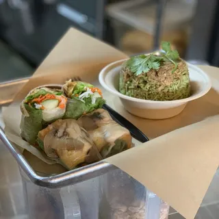Vegan Tofu, Mushroom and Veggie Pate Banh M Sandwich