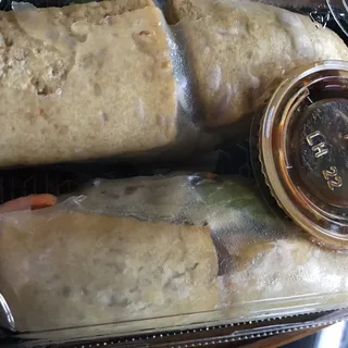 Vegan Tofu and Mushrooms SpringRolls