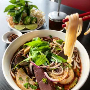 Bun Bo Hue: Spicy beef noodle soup