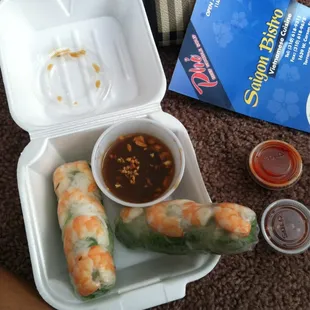 BBQ Shrimp Spring Rolls