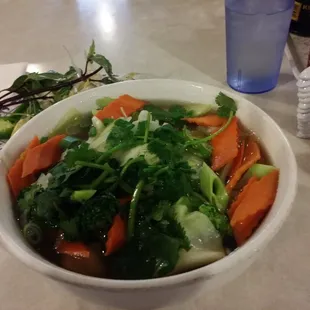 Fried Tofu Veggie Pho Bowl