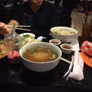 Pho, banh mi, mi xao gion and strawberry smoothie!