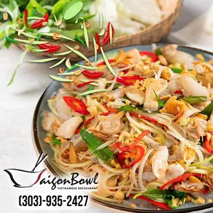 a plate of stir fried noodles