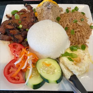 Combination Rice Plate