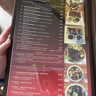 ramen and noodles, menu