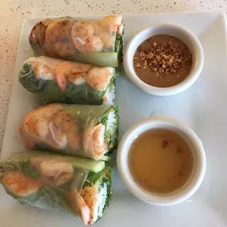 A12. Grilled Shrimp Spring Rolls (2) --- Goi Cuoc Tom Nuong